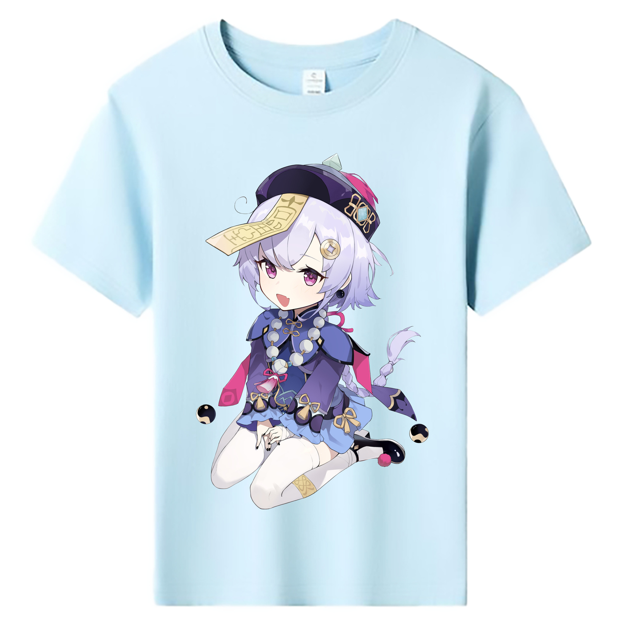 げんし神 七七 なな  genshin Nana 綿100％キッズTシャツ（フロントプリント）